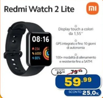 Euronics Redmi Watch 2 Lite offerta