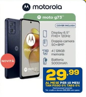 Euronics Motorola moto g73 offerta