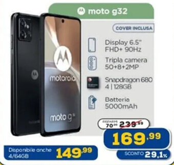 Euronics Motorola moto g32 offerta
