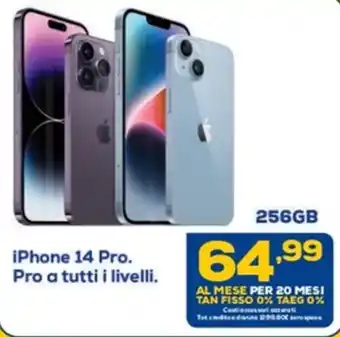 Euronics iPhone 14 Pro 256GB offerta