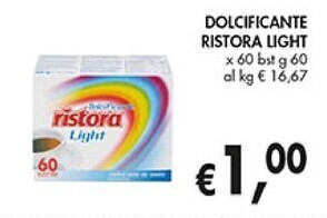 Coal Ristora dolcificante light offerta
