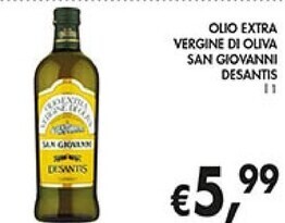 Coal Desantis olio extra vergine di oliva san giovanni offerta