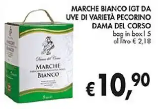 Coal Dama del corso marche bianco igt da uve di varieta pecorino offerta