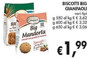 Coal Giampaoli biscotti big offerta