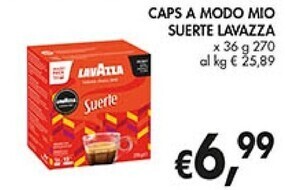 Lavazza caps a modo mio suerte
