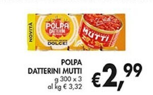 Coal Mutti polpa datterini offerta