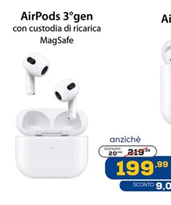 Euronics AirPods 3°gen offerta