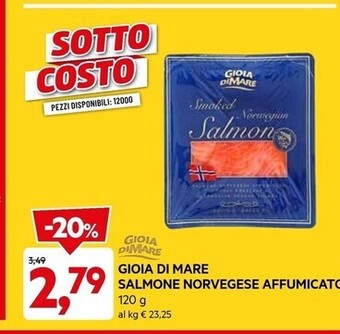 DPiù Gioia di mare salmone norvegese affumicato offerta