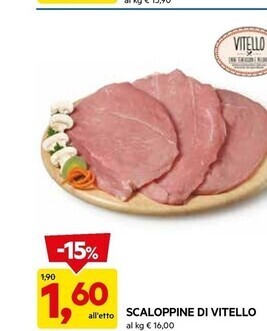 DPiù Scaloppine di vitello offerta
