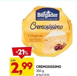 DPiù Bergader cremosissimo offerta