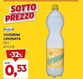 DPiù Vividrink limonata offerta