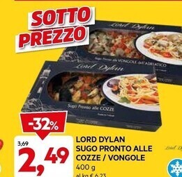 DPiù Lord dylan sugo pronto alle cozze / vongole offerta