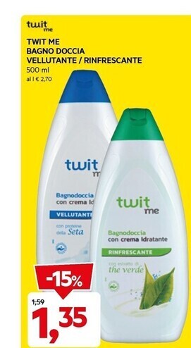 Twit me - bagno doccia vellutante / rinfrescante