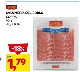 DPiù Salumeria del corso coppa offerta