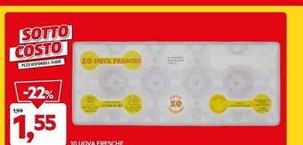 DPiù 10 uova fresche offerta