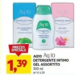 DPiù Aq 10 detergente intimo gel assortito offerta
