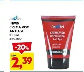 DPiù In win crema viso antiage offerta