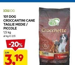 DPiù 101dog croccantini cane taglie medie / piccole offerta