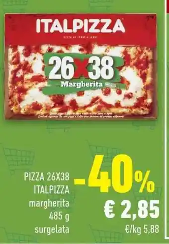 Conad City Italpizza Pizza 26x38 margherita 485 g surgelata offerta