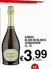 Sigma Gancia blanc de blancs chardonnay offerta