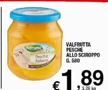 Sigma Valfrutta pesche allo sciroppo offerta