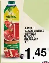 Sigma Pfanner succo mirtillo - bevanda fragola / melagrana offerta