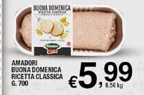 Sigma Amadori buona domenica ricetta classica offerta
