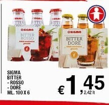 Sigma Sigma bitter -rosso - dore ml . 100 x 6 offerta