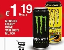 Sigma Monster energy drink vari gusti ml . 500 offerta