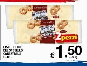 Biscottificio del sassello canestrelli g. 125