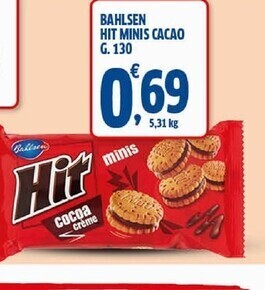 Sigma Bahlsen hit minis cacao offerta