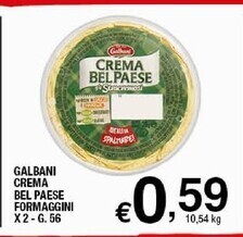 Sigma Galbani crema bel paese formaggini offerta
