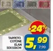 Risparmio Casa Tappeto cotone elan 50x100cm offerta