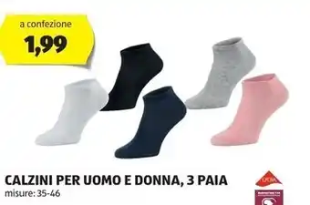 ALDI Calzini per uomo e donna , 3 paia offerta