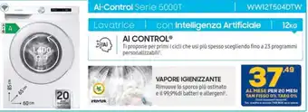 Euronics Samsung Lavatrice con Intelligenza Artificiale WW12T504DTW offerta
