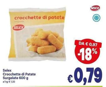 A&O Selex Crocchette Di Patate Surgelate 600g offerta