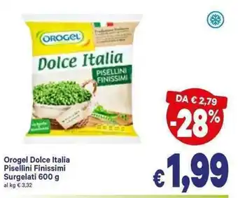 A&O Orogel Dolce Italia Pisellini Finissimi Surgelati 600g offerta