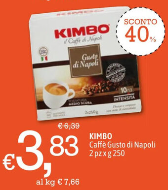 Famila Kimbo Caffè Gusto di Napoli 2 pz x 250 g offerta