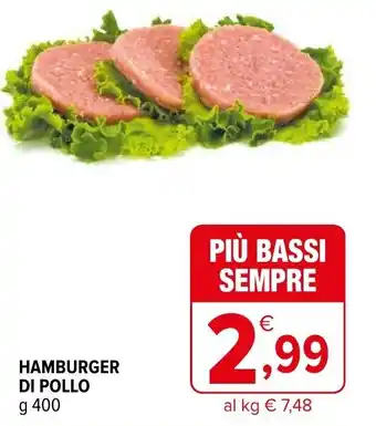 Iperal Hamburger di Pollo 400 g offerta
