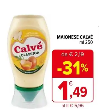 Iperal Calvé Maionese 250 ml offerta