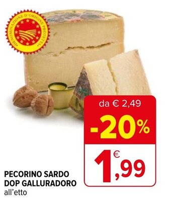 Iperal Pecorino Sardo Dop Galluradoro offerta