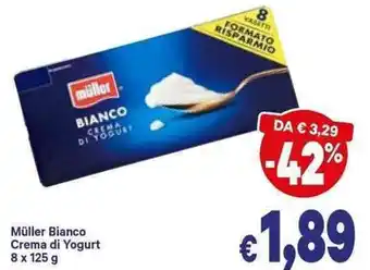 A&O Müller Bianco Crema di Yogurt 8x125g offerta