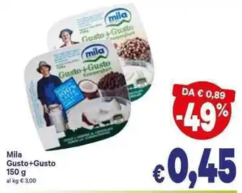 A&O Mila Gusto+Gusto 150g offerta