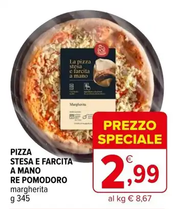 Iperal Pizza Stesa e Farcita a mano re pomodoro 345 g offerta