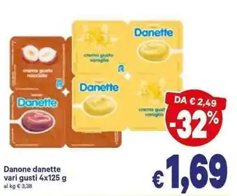 Danone Danette vari gusti 4x125g