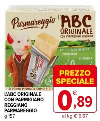 Iperal L'ABC Originale con Parmigiano Reggiano Parmareggio 157 g offerta