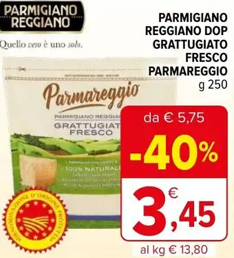 Iperal Parmigiano Reggiano DOP Grattugiato fresco parmareggio 250 g offerta