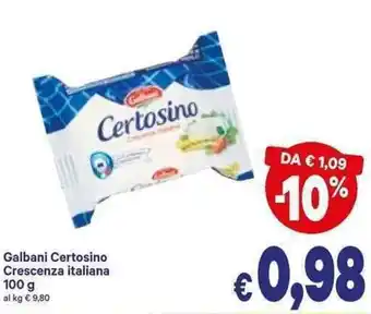 A&O Galbani Certosino Crescenza Italiana 100g offerta