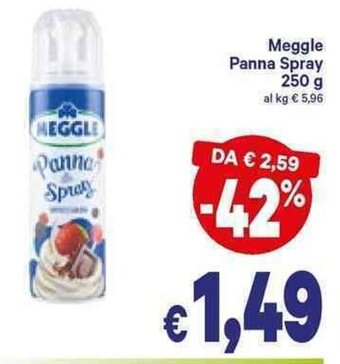 A&O Meggle Panna Spray 250g offerta