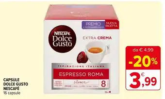 Iperal Nescafé Dolce Gusto Capsule 16 capsule offerta